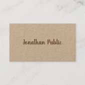 Aangepaste elegante typografie Script Naam Sjabloo Visitekaartje (Voorkant)