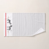Aangepaste elegante unieke Zebra Stripes Bad Handdoek (Handdoek)