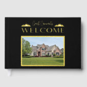 Aangepaste elegante vakantiewoning gastenboek (Voorkant)