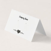 Aangepaste, elegante, verouderde schermkaarten visitekaartje (Voorkant)