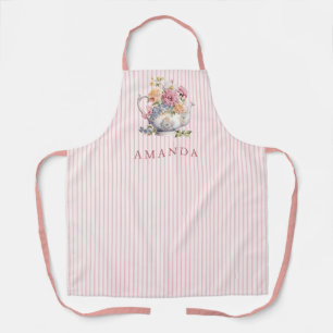 Aangepaste Elegante Vintage Bloementheetpot Schort