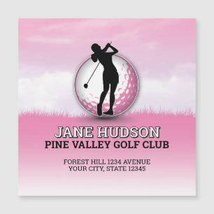 Aangepaste Elegante Vrouwen Golfer Monogram Ontwer