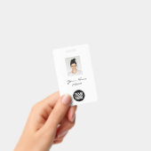 Aangepaste Elegante Werknemersfoto, BarCode, Logo, Badge (Handheld)