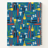 Aangepaste elektrische constructie spiraal Notitie Notitieboek (Achterkant)