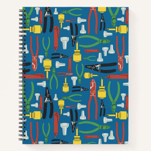 Aangepaste elektrische constructie spiraal Notitie Notitieboek (Voorkant)