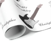Aangepaste elektrische gitaar Birthday Cadeaupapier (Rol Hoek)