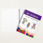 Aangepaste elementaire schooldocent-agenda planner (Display)