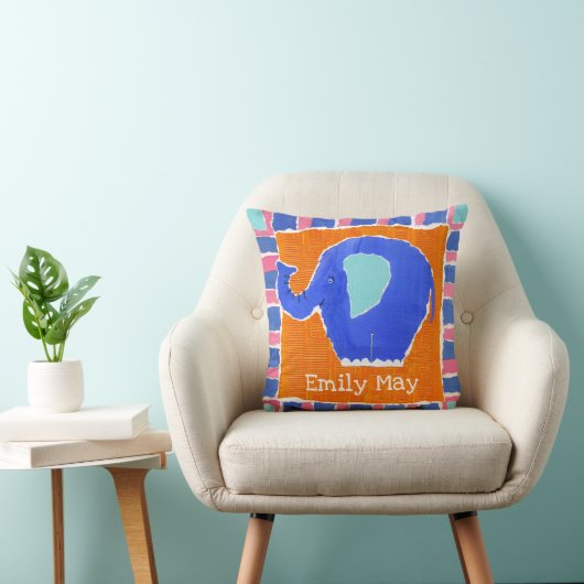 Aangepaste Elephant Cushion Pillow Kussen (Stoel)