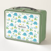 Aangepaste Elephant Pattern-lunchvakken (Voorkant)