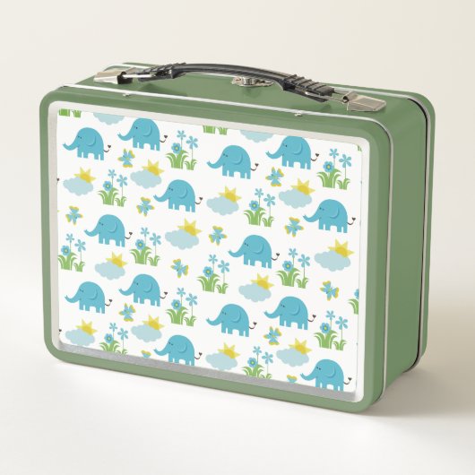 Aangepaste Elephant Pattern-lunchvakken (Achterkant)