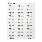 Aangepaste Elephant Return Address Labels (Full Sheet)