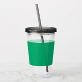 Aangepaste Emerald Green Acryl Tumbler met Stro Drinkbeker (Links)