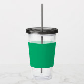 Aangepaste Emerald Green Acryl Tumbler met Stro Drinkbeker (Rechts)