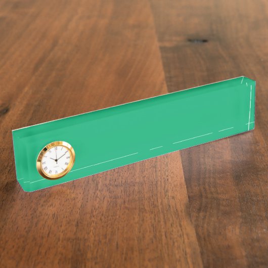 Aangepaste Emerald Green Desk naamplaat Naambordje (Zijkant)