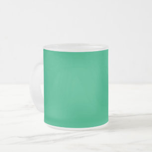 Aangepaste Emerald Green Frosted Mok