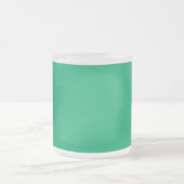 Aangepaste Emerald Green Frosted Mok (Center)