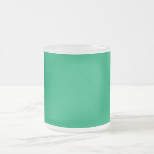 Aangepaste Emerald Green Frosted Mok (Center)