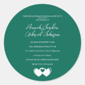 Aangepaste Emerald Green Sticker (Voorkant)