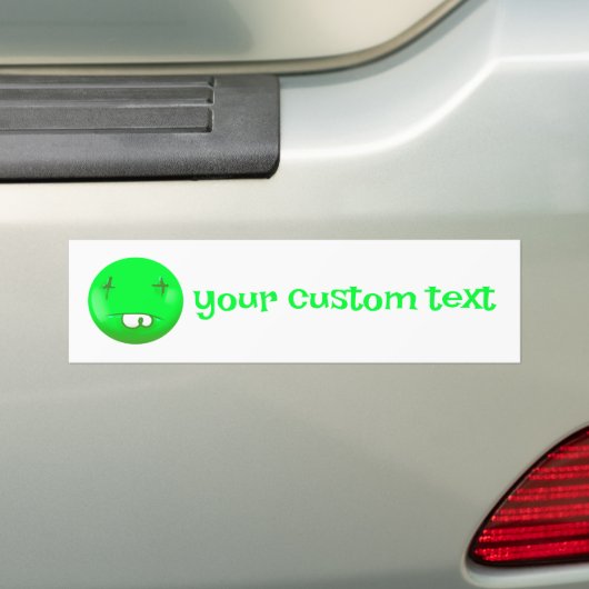 aangepaste emoji bumpersticker (Op auto)