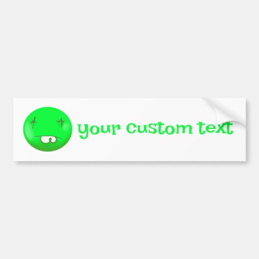 aangepaste emoji bumpersticker (Voorkant)