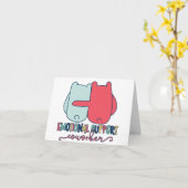 Aangepaste Emotionele Ondersteuning Werk Naast Ted Kaart (Gele Bloem)