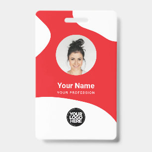 Aangepaste Employee Moderne Blob ID-kaart QR Badge