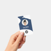 Aangepaste Employee Moderne Blob ID-kaart QR Badge (Handheld)