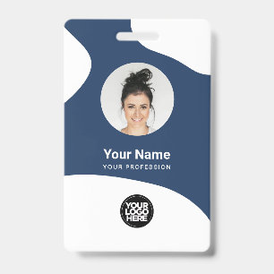 Aangepaste Employee Moderne Blob ID-kaart QR Badge