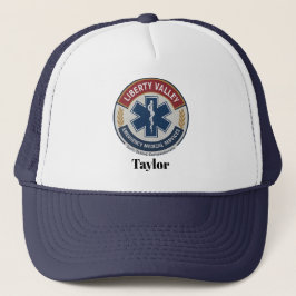 Aangepaste EMT-Logo-Pet met gepersonaliseerde naam Trucker Pet