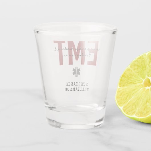 Aangepaste EMT-noodtechnicus Shot Glas (Achterkant)