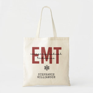 Aangepaste EMT-noodtechnicus Tote Bag