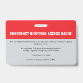Aangepaste EMT-paramedic noodetoegang grijs Badge (Achterkant)