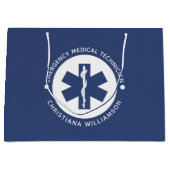 Aangepaste EMT Symbool Medische technicus Groot Cadeauzakje (Voorkant)