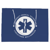 Aangepaste EMT Symbool Medische technicus Groot Cadeauzakje (Achterkant)