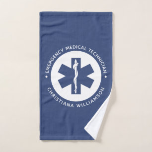 Aangepaste EMT Symbool Medische technicus Handdoek