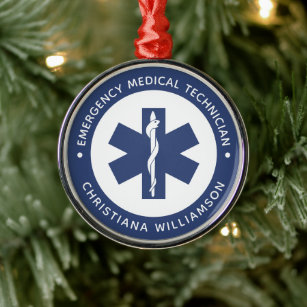 Aangepaste EMT Symbool Medische technicus Metalen Ornament