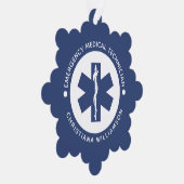 Aangepaste EMT Symbool Medische technicus Ornament Kaart (Rechts)