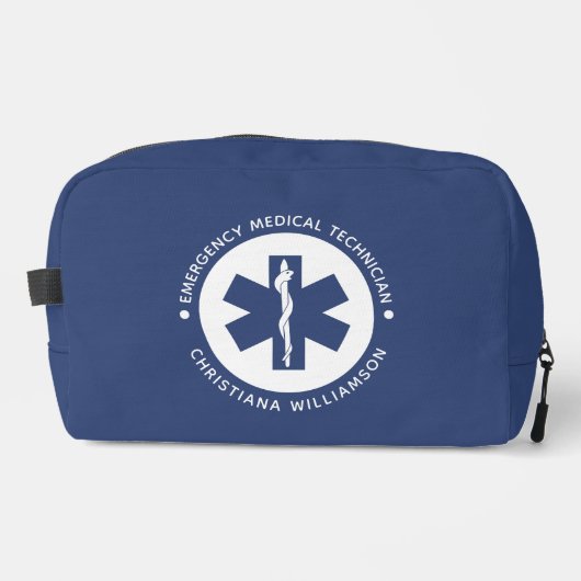 Aangepaste EMT Symbool Medische technicus Toilettasje (Voorkant)