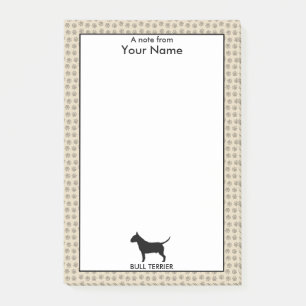 Aangepaste en aangepaste bull Terrier Post-it® Notes