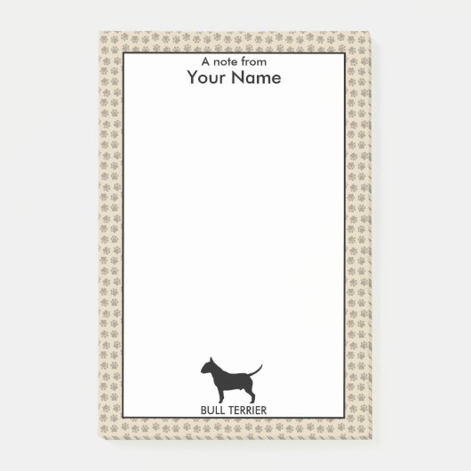 Aangepaste en aangepaste bull Terrier Post-it® Notes (Voorkant)