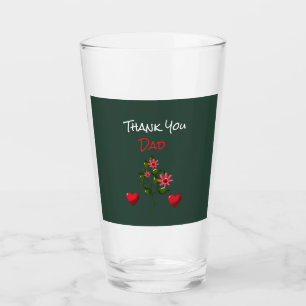 Aangepaste en gepersonaliseerde bloemengeschenk glas