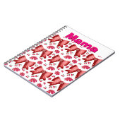 Aangepaste en gepersonaliseerde Cute Coquette Cade Notitieboek (Linkerzijde)