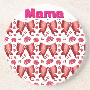 Aangepaste en gepersonaliseerde Cute Coquette Cade Zandsteen Onderzetter