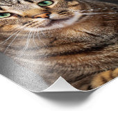 Aangepaste en gepersonaliseerde Pet Cat Foto Afdruk (Hoek)