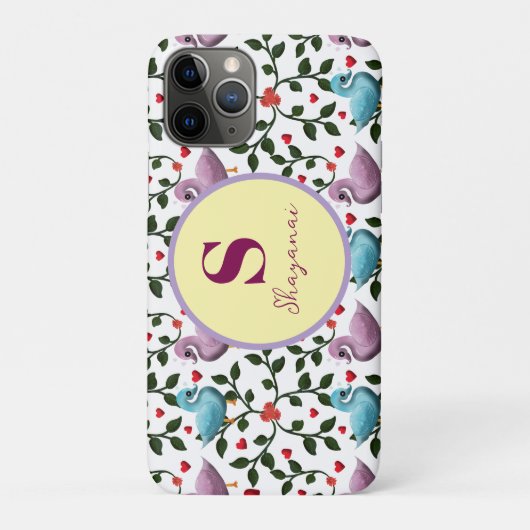 Aangepaste en gepersonaliseerde vogels patroon Case-Mate iPhone case (Achterkant)