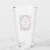Aangepaste en gepersonaliseerde waterverf bloemstu glas (Achterkant)