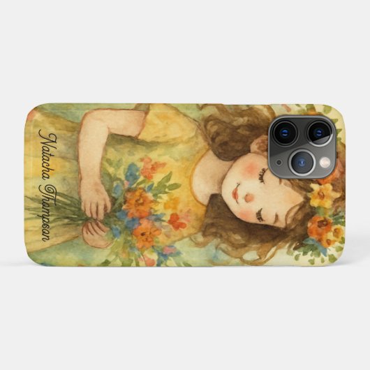 Aangepaste  en trendy rustieke retro Waterverf Case-Mate iPhone Case (Achterkant (horizontaal))