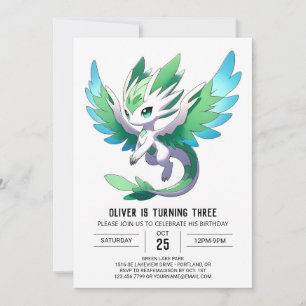 Aangepaste Enchanted Dragon Birthday Kaart