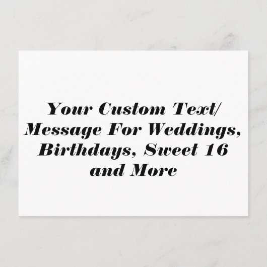 Aangepaste Enclosurekaarten - Bloem- of Folie-inze Informatiekaartje (Achterkant)