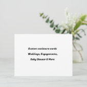 Aangepaste Enclosurekaarten - Bloem- of Folie-inze Informatiekaartje (Staand voorkant)